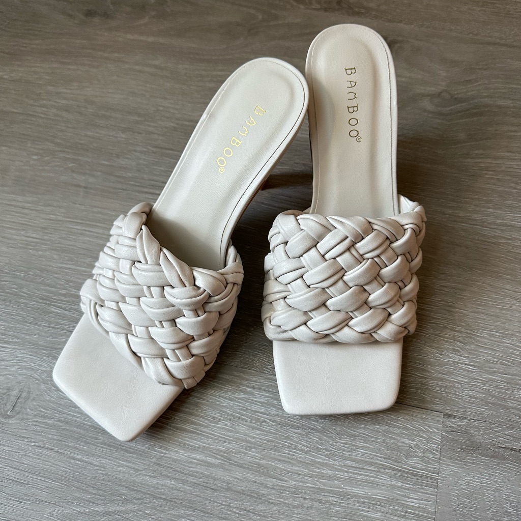 Weaved Square Toe Heal